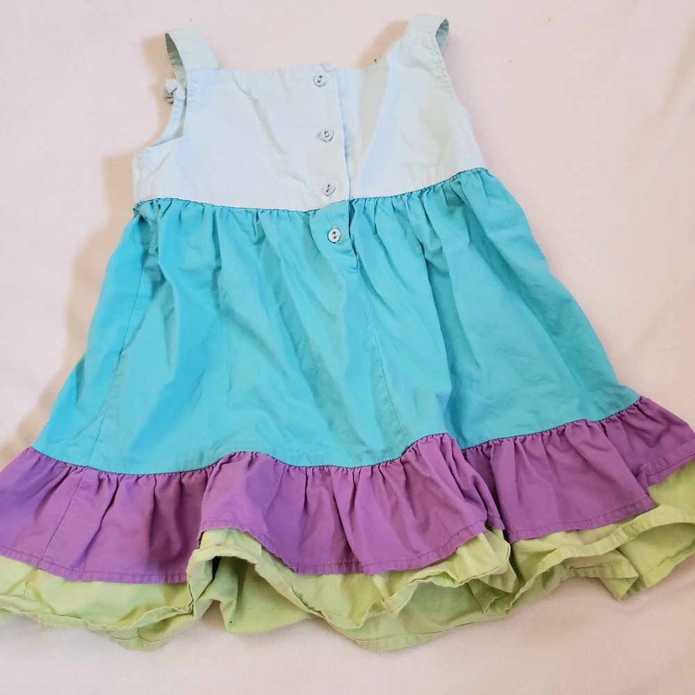 Greendog Sleeveless Multicolored Dress 4/4T